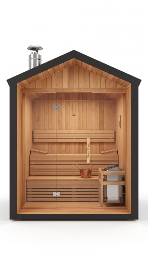 ET-04 Outdoor Sauna Room 2.0x2.0x2.4 m