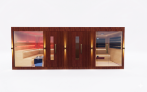 ET-14 Outdoor Sauna Room 6.0x2.4x2.2 m