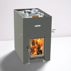Immersauna Linear 22 GreenFlame ES black Sauna Wood Stove / Heater